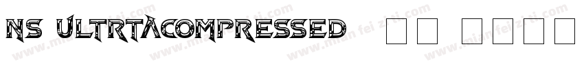 ns ultrtacompressed2 字体字体转换